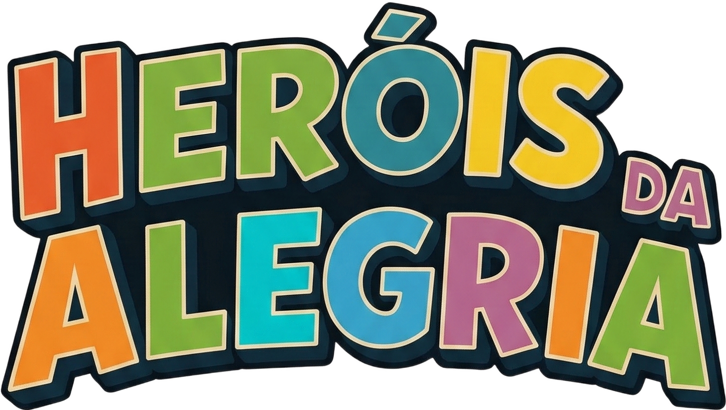 Logo do projeto Heróis da Alegria